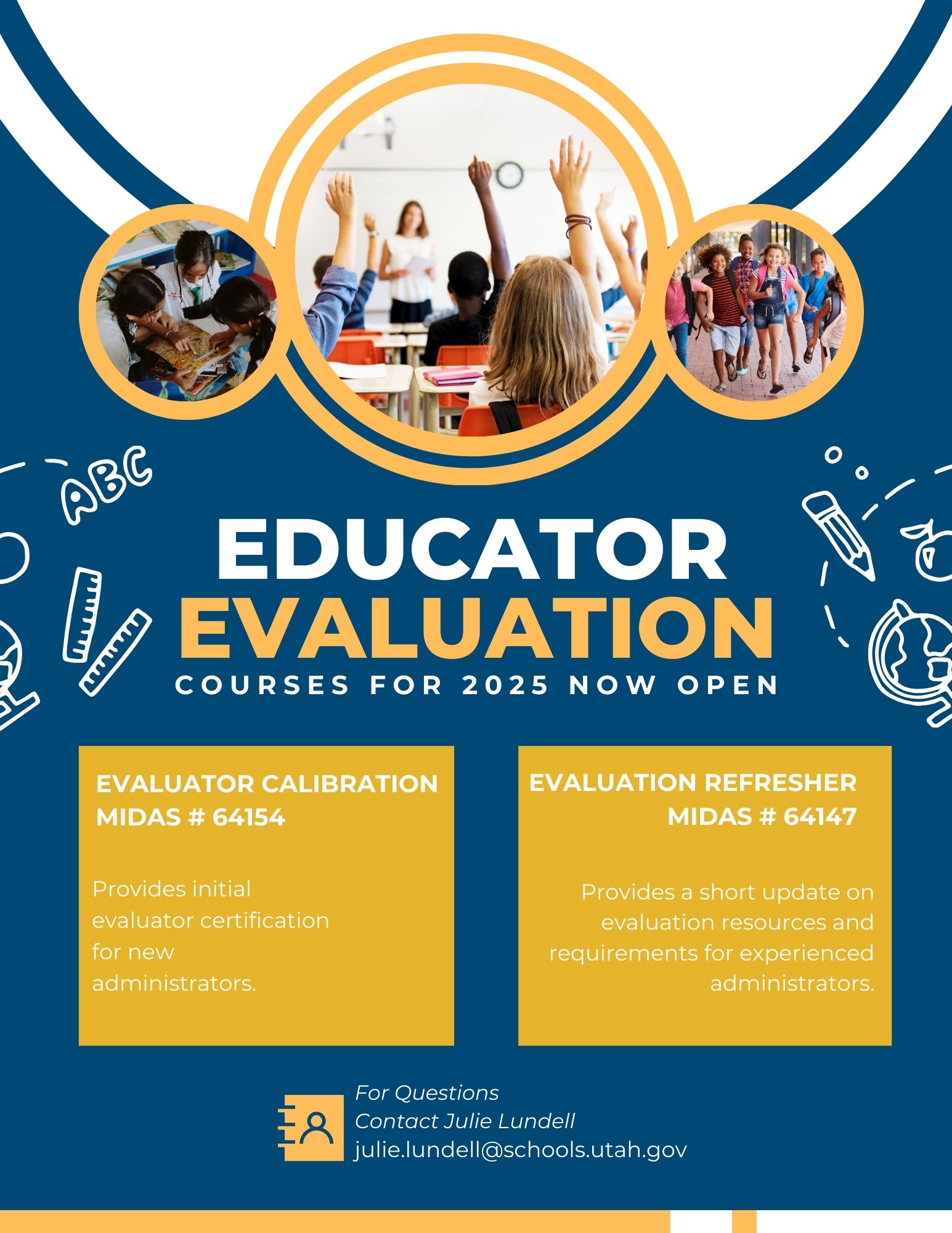 State Evaluation Courses Midas #64154 for initial cetification or Midas #64147 for the refresher course.  