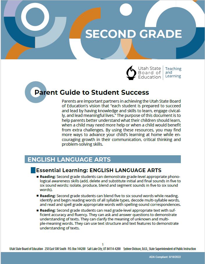 Parent Guide to Student Success Second Grade