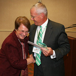 picture of a woman laughing with a man